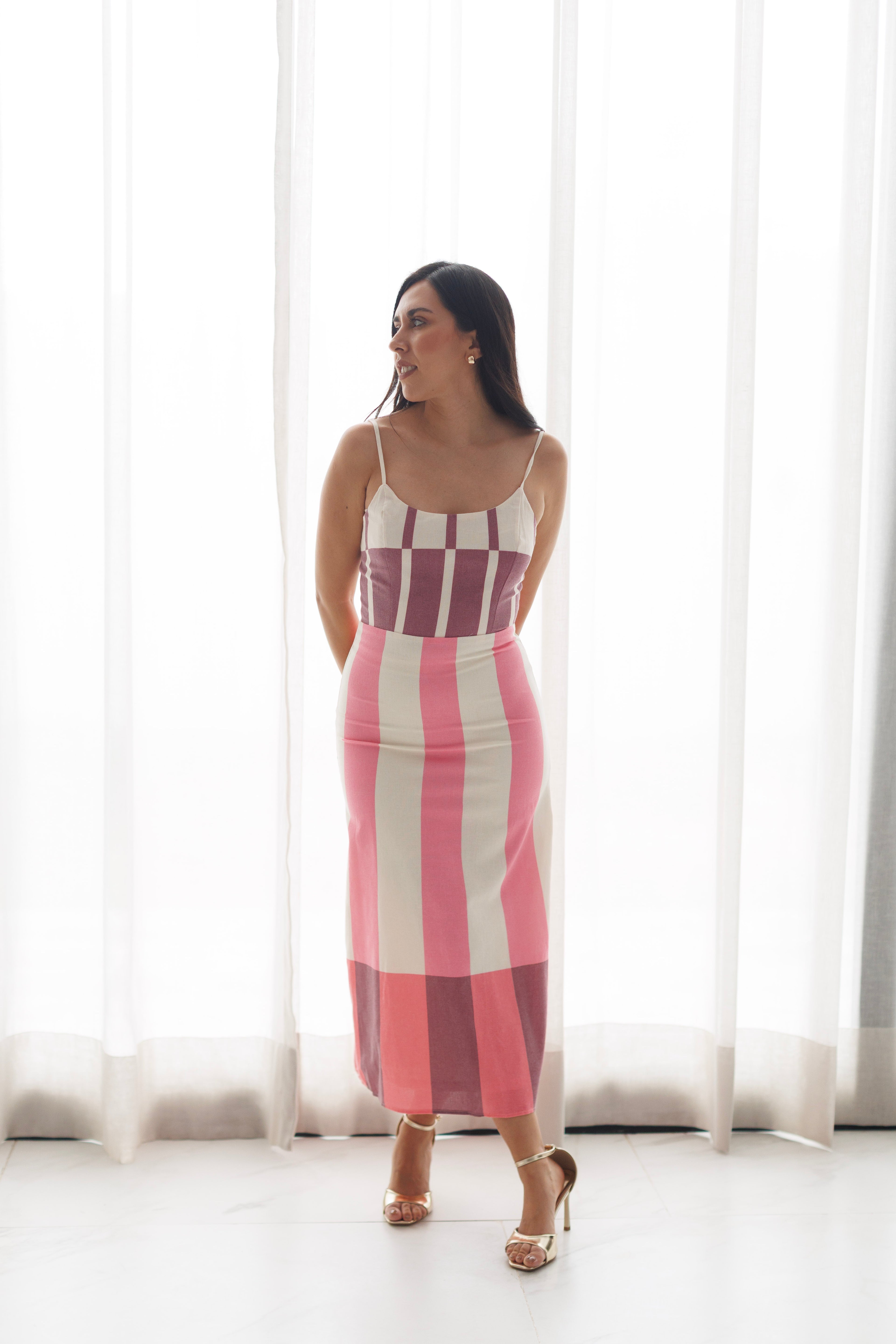 Sunset Stripe Dress
