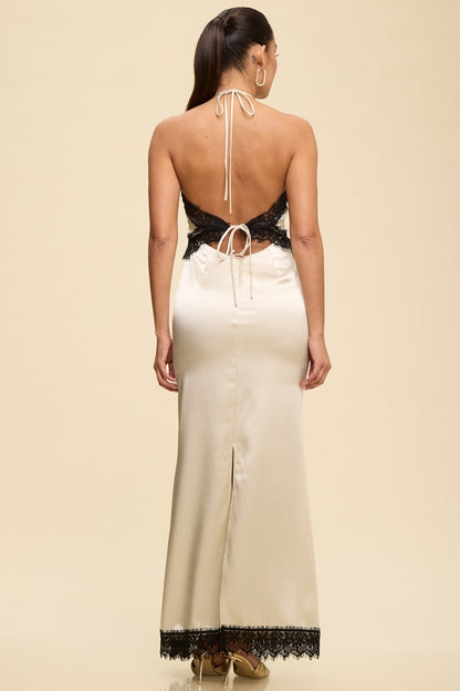 CHAMPAGNE LACE DRESS