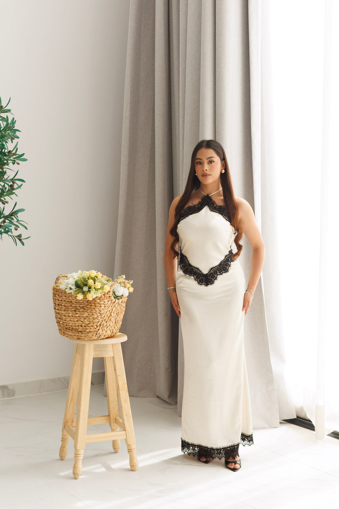 CHAMPAGNE LACE DRESS