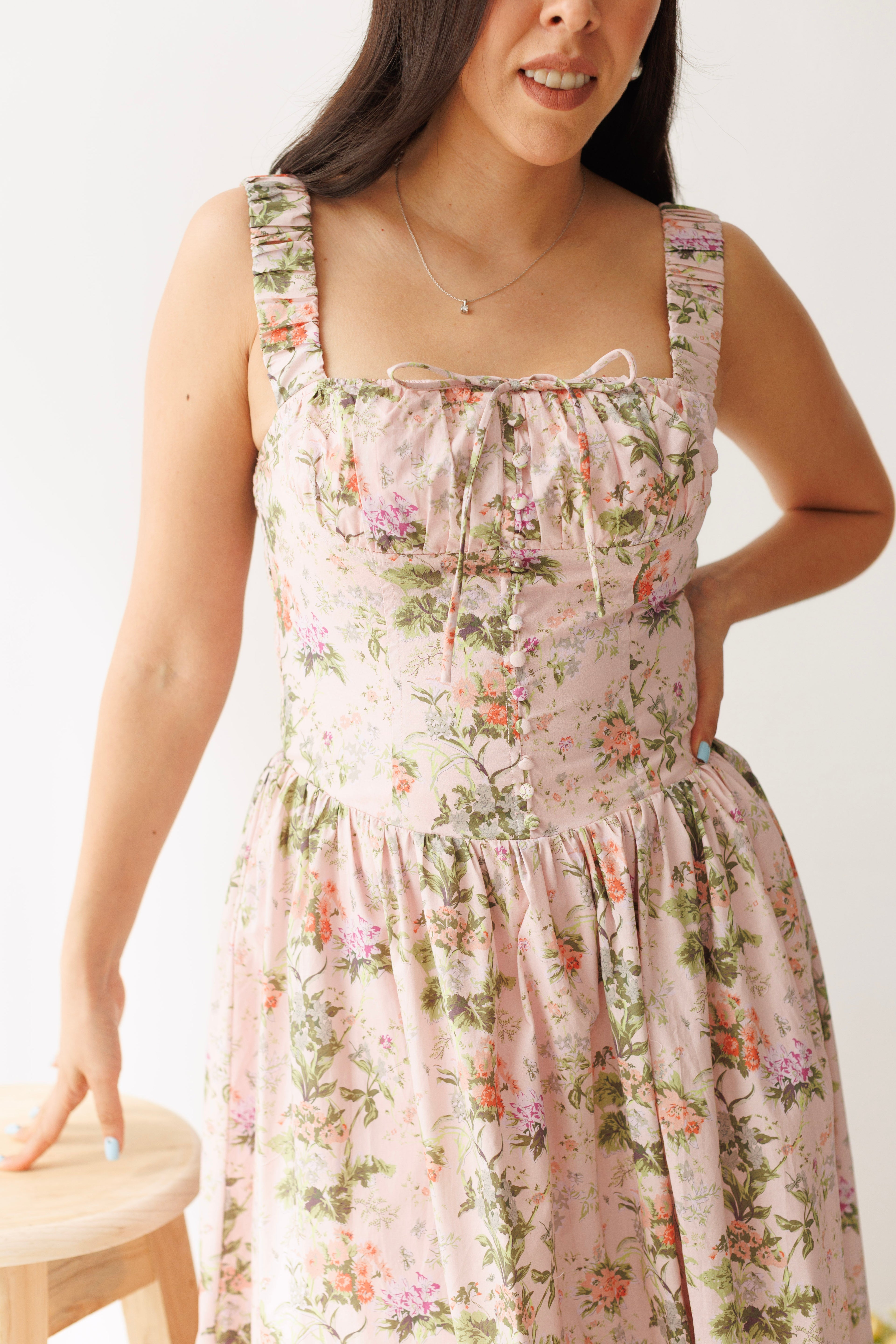 BLUSH GARDEN DRESS