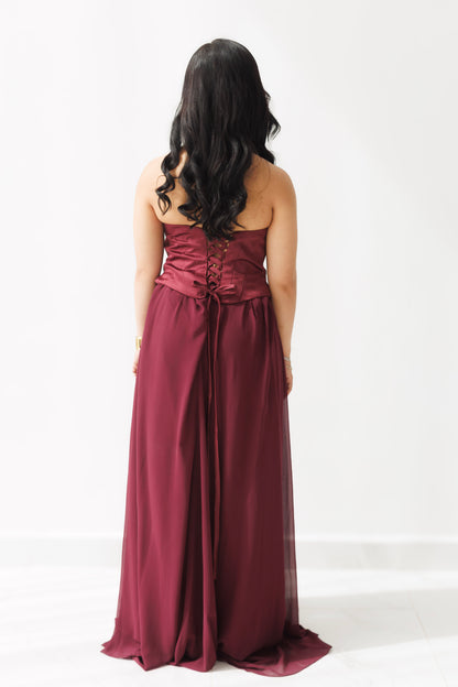 Vestido Guinda