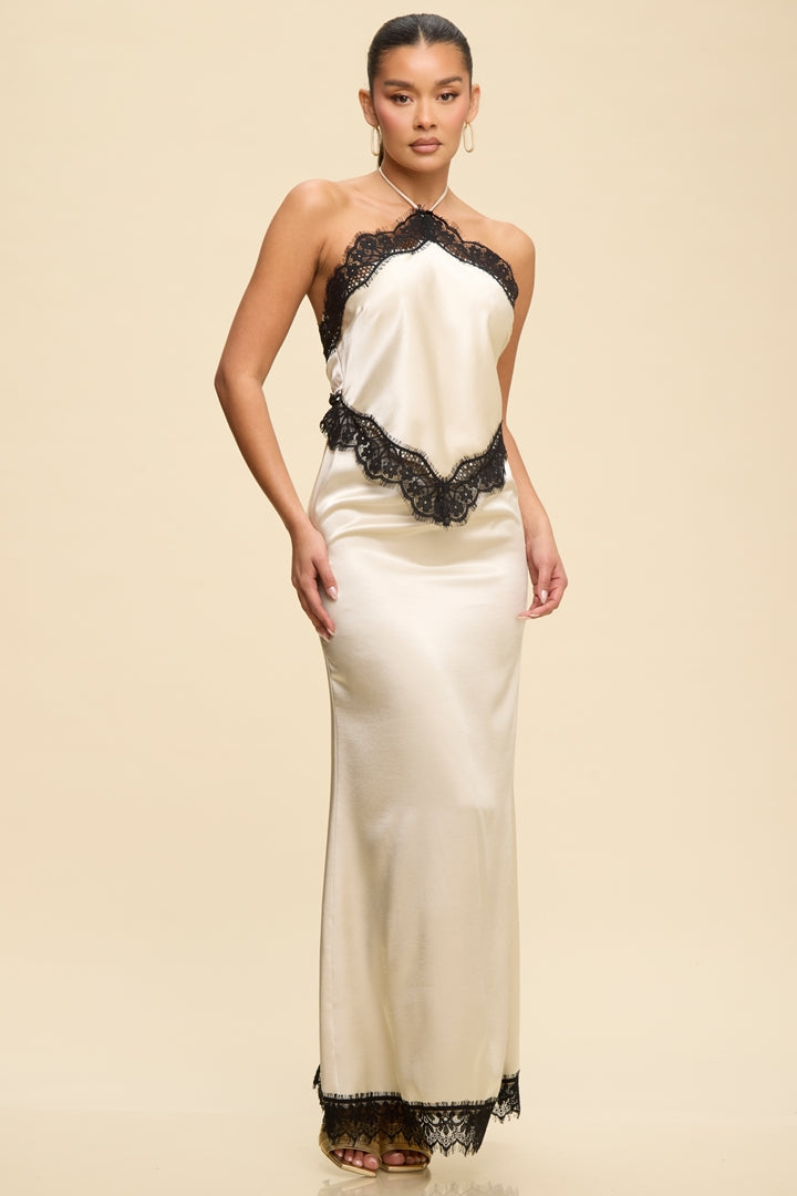 CHAMPAGNE LACE DRESS