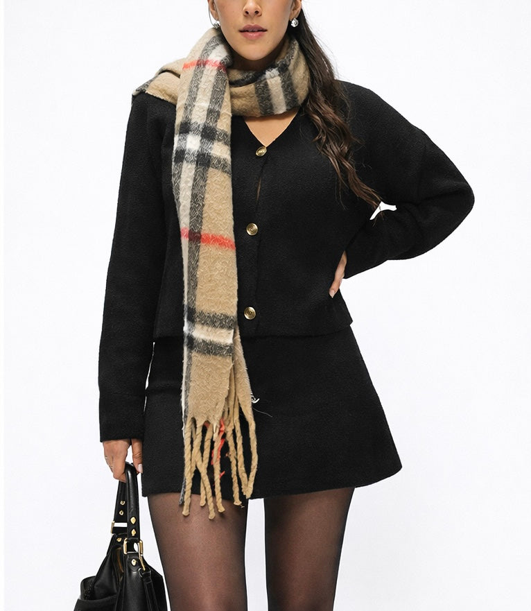 Set falda y suéter negro