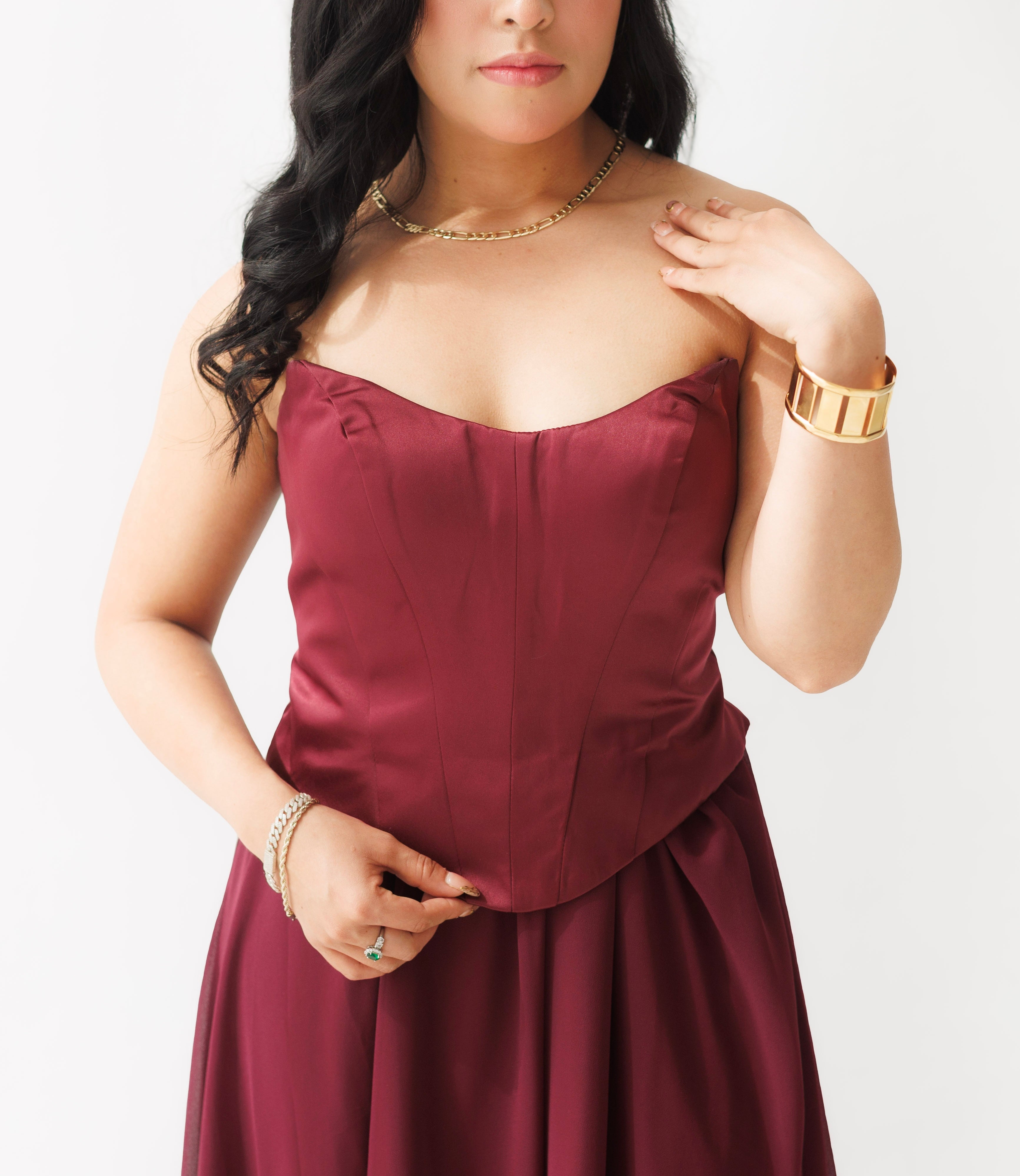 Vestido Guinda